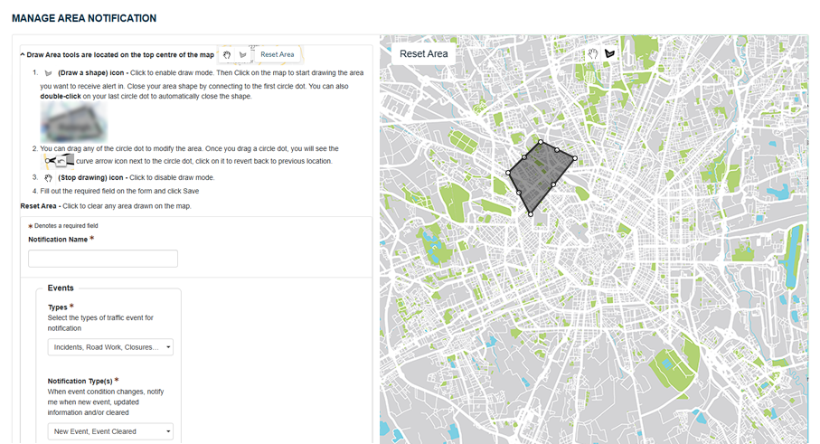 Creating Advisory Notification
