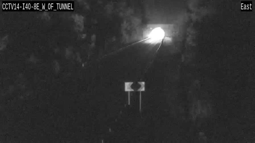 I-40 & Pigeon River Gorge Tunnel traffic camera, view east, North Carolina