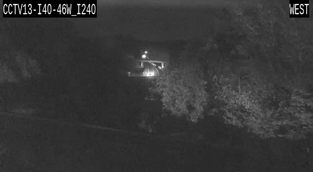 I-40 & I-240 traffic camera, view south, Asheville, North Carolina