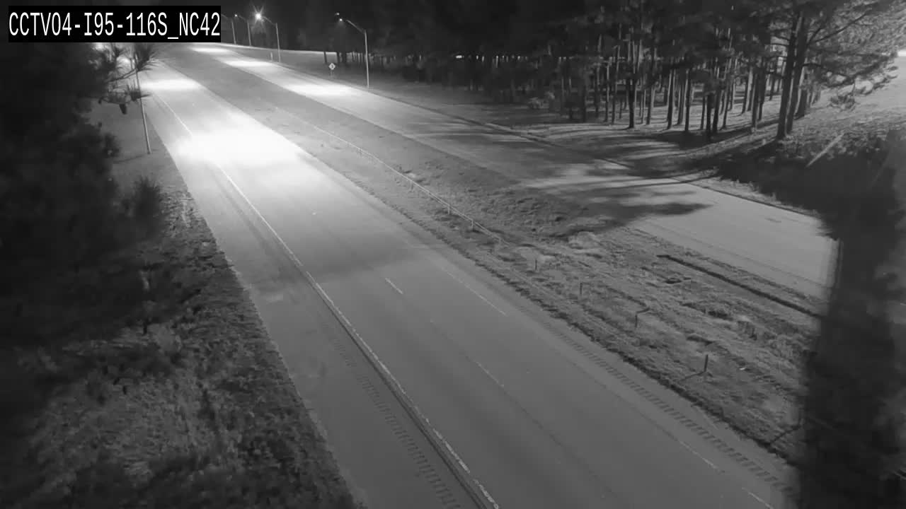 Traffic camera: I-95 southbound near mile marker 116 at NC 42