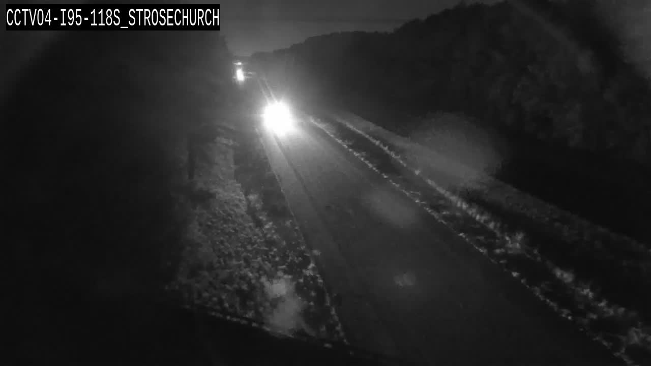 Traffic camera: I-95 southbound near mile marker 118 at Strosechurch