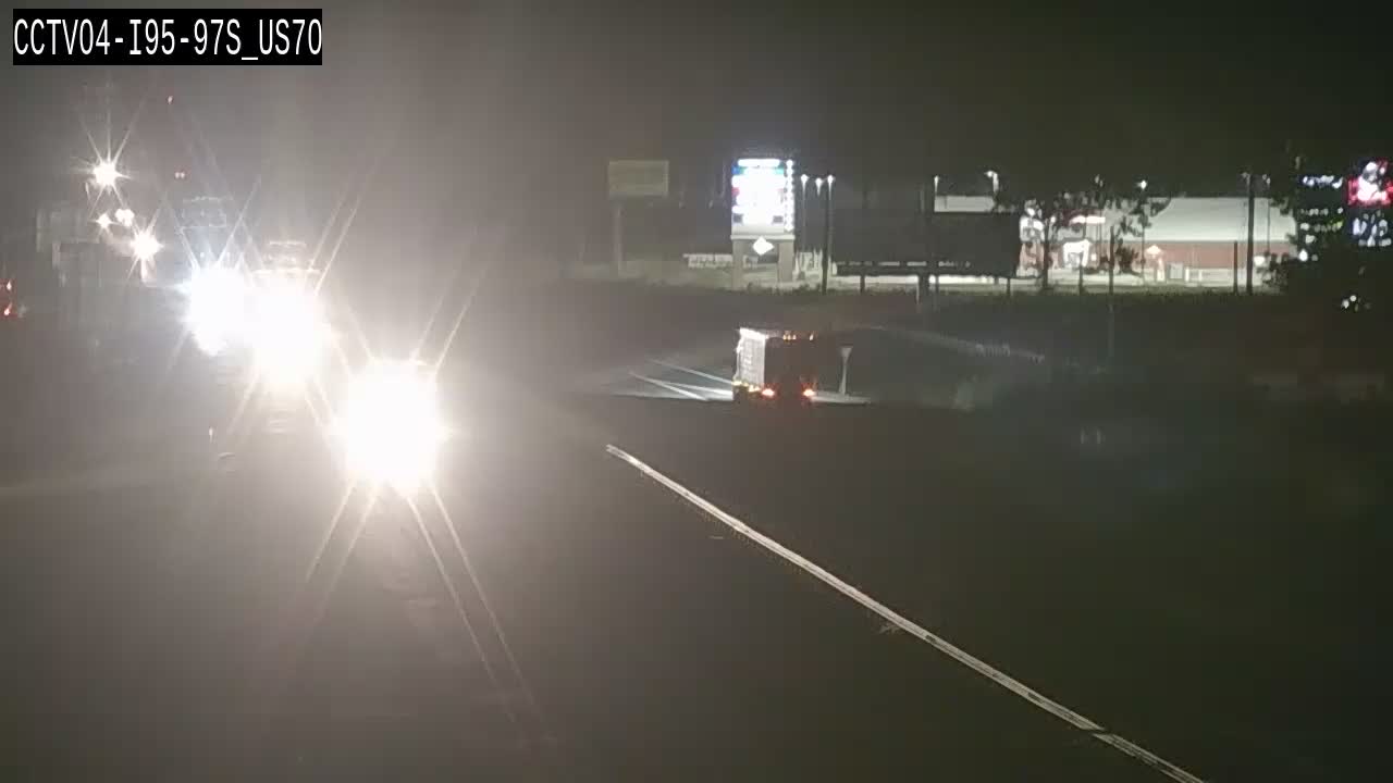 Traffic camera: I-95 southbound near mile marker 97 at US 70
