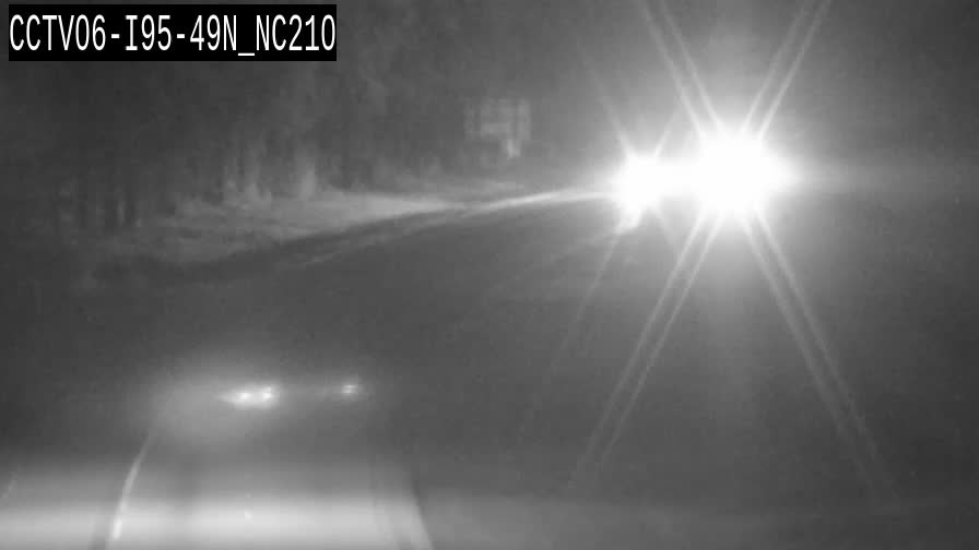 Traffic camera: I-95 northbound near mile marker 49 at NC 210