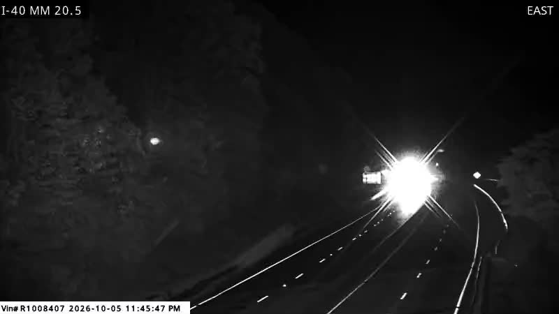I-40 & Fines Creek traffic camera, view west, North Carolina